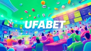 Experience the excitement of UFABET with vibrant visuals of live sports betting.