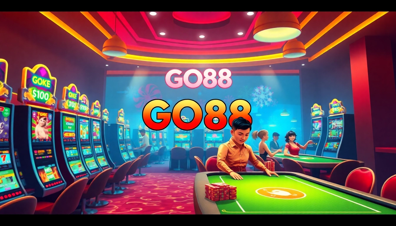 Experience thrilling games at GO88's vibrant online casino.