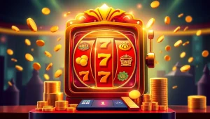 Experience the excitement of nổ hũ in this colorful online casino scene.