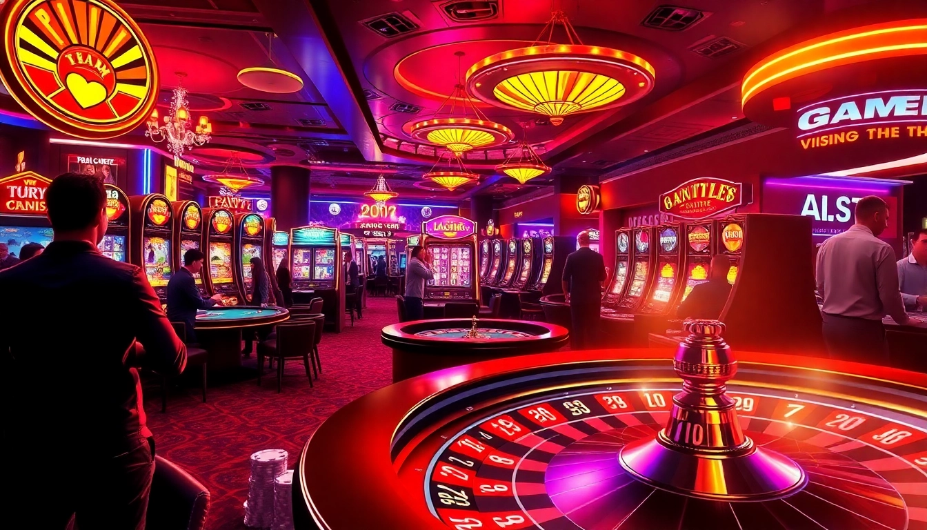 Experience the thrill of winning at a game đổi thưởng uy tín casino with vibrant tables, poker chips, and exciting slot machines.