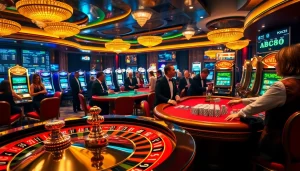 Experience thrilling gambling at ABC8's luxurious casino with vibrant games and high-stakes poker tables.