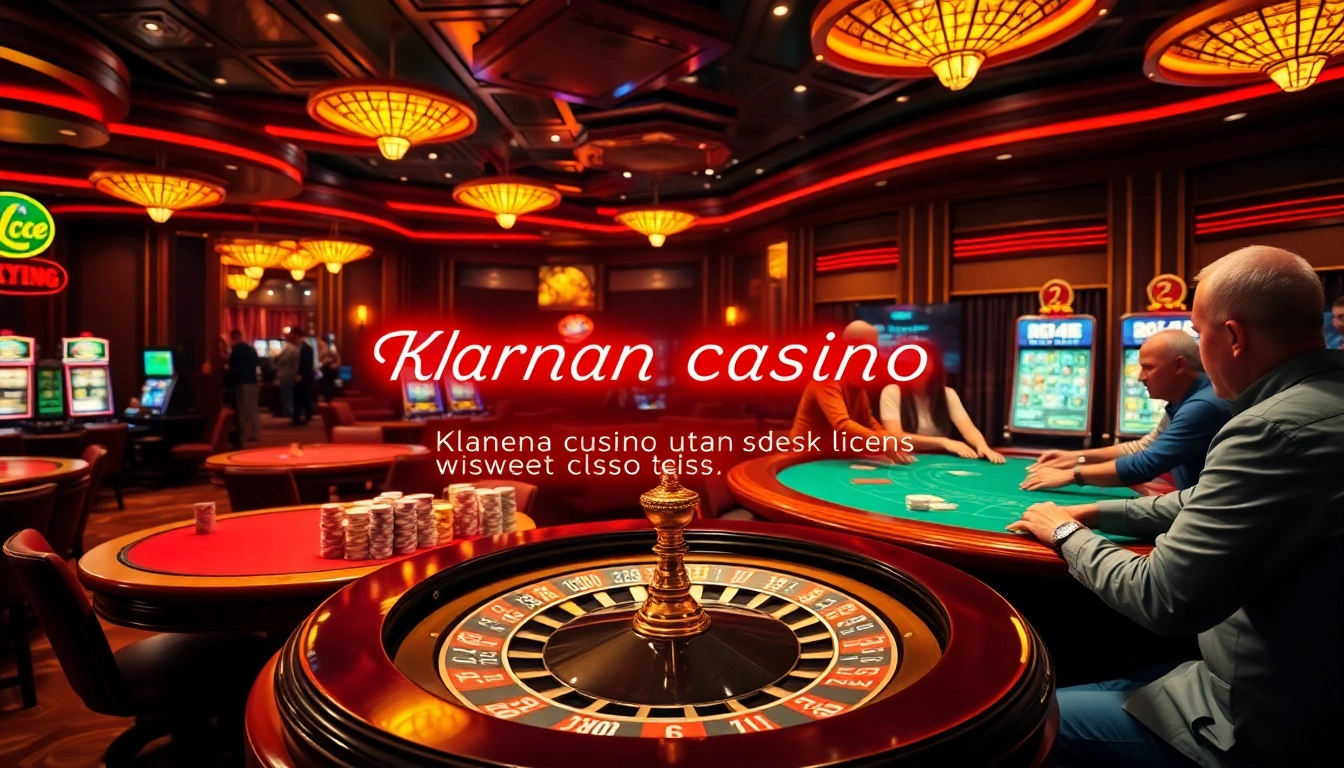 Klarna casino utan svensk licens highlights players enjoying a vibrant roulette game in a lively casino setting.