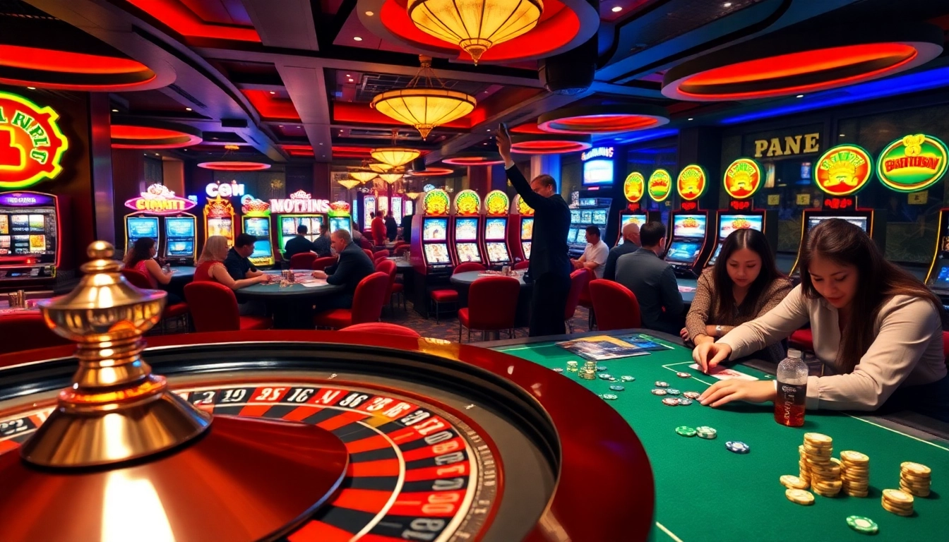 Experience high-stakes gaming excitement at bet88vn.locker's vibrant casino floor with thrilling roulette and poker action.