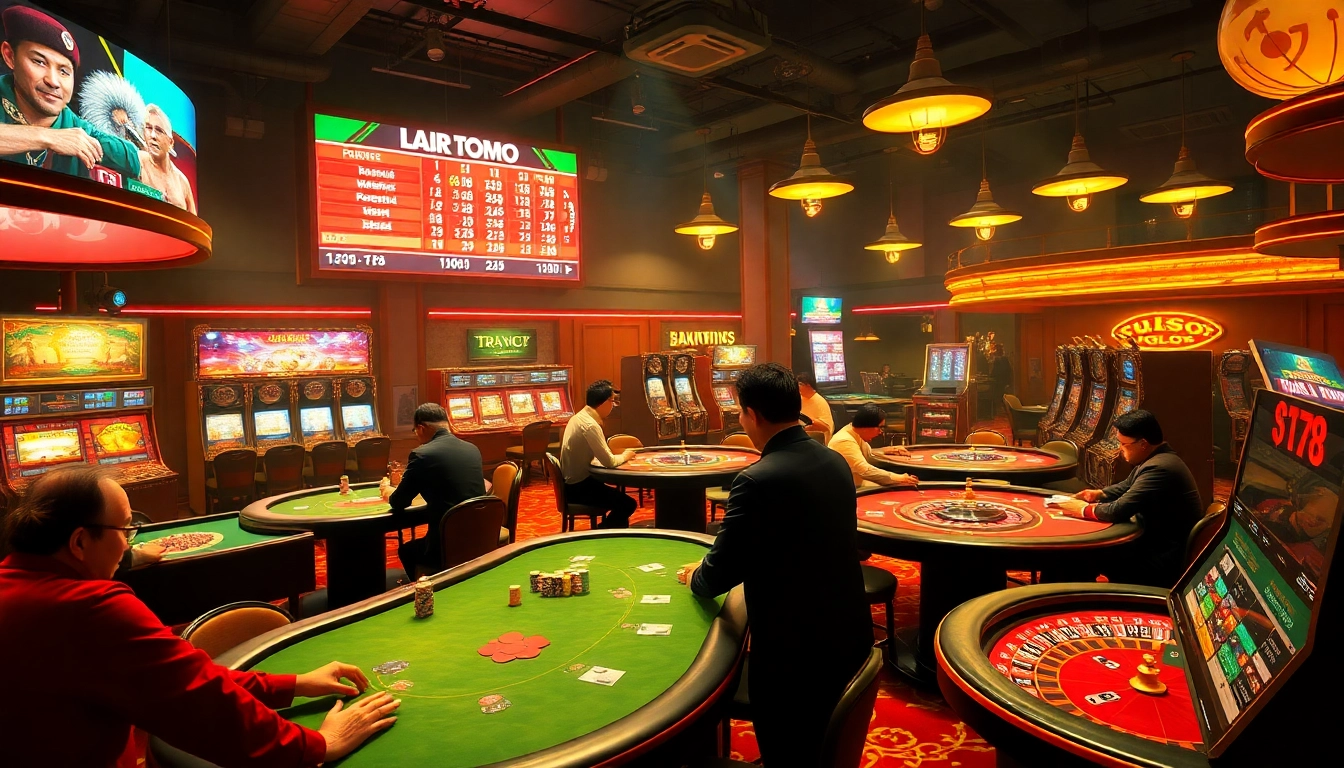 da ga thomo betting action at a live casino table with vibrant colors.