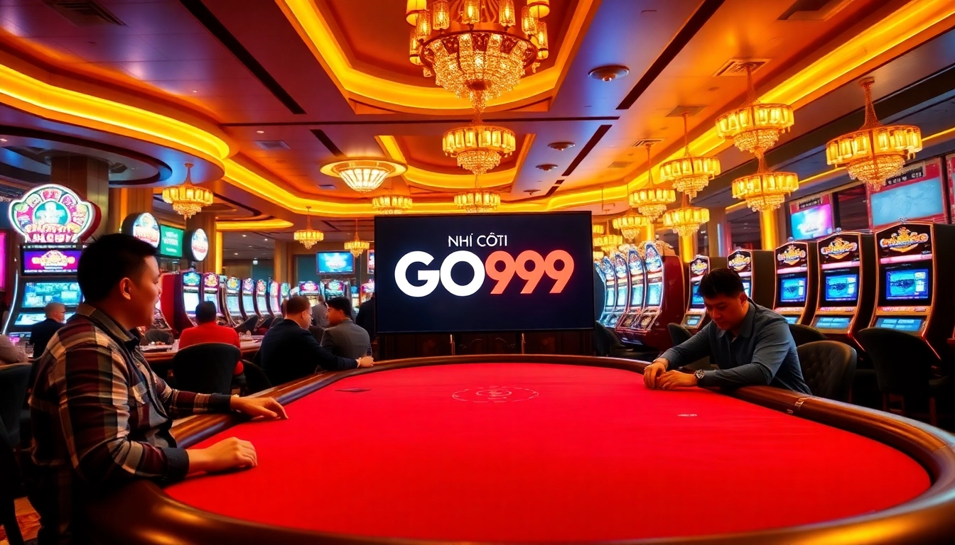 Experience thrilling gameplay at NHÀ CÁI GO99 with intense poker action and vibrant casino ambiance.